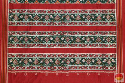 Patan Patola Silk Saree - Double Ikkat - Handwoven Pure Silk Saree - PIK 14 -3 - Archives - Pochampally Silk - Panjavarnam