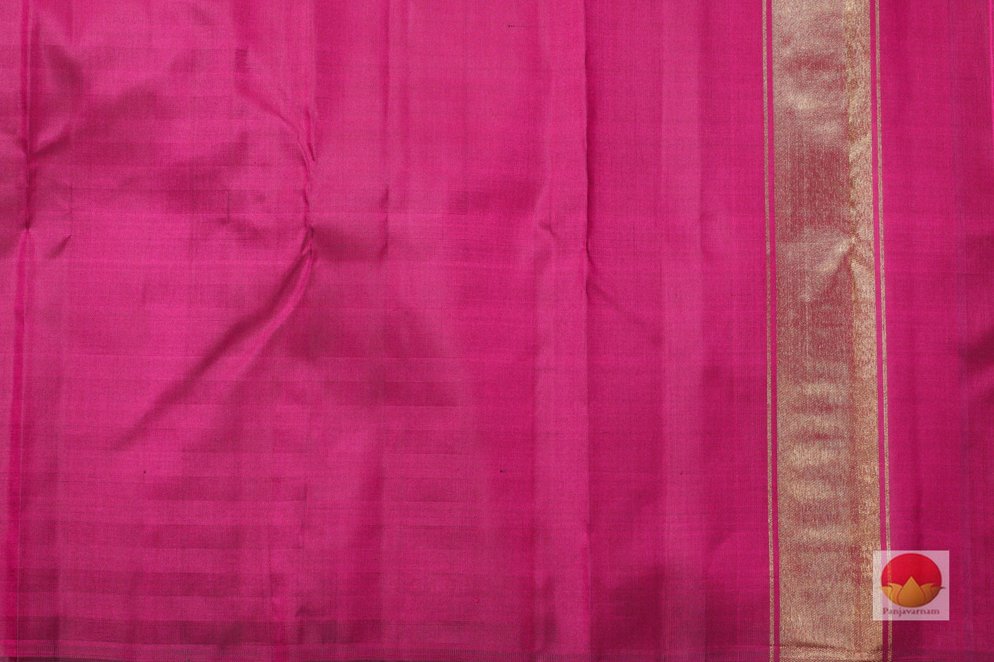 Patterned Korvai Handwoven Pure Silk Kanjivaram Saree - Pure Zari - PVSM G60 - Silk Sari - Panjavarnam