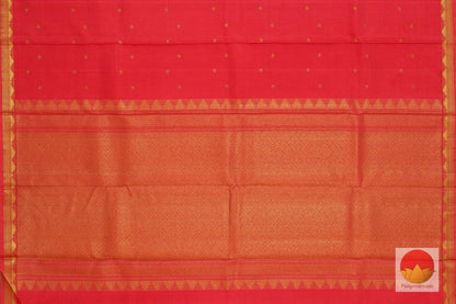 Peach Pink - Handwoven Kanchipuram Pure Silk Saree - Pure Zari - PV BS 104 - Archives - Silk Sari - Panjavarnam