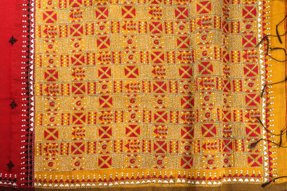 PH-31 Panjavarnam Handloom Sari - Linen Sari - Panjavarnam sari