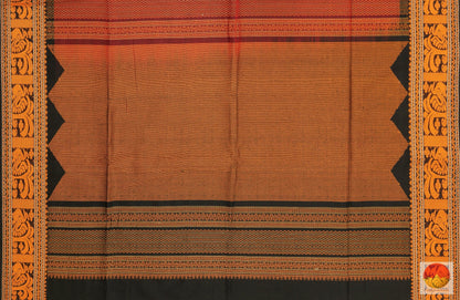 Pink & Black - Handwoven Silk Cotton Saree - KC 506 Archives - Silk Cotton - Panjavarnam