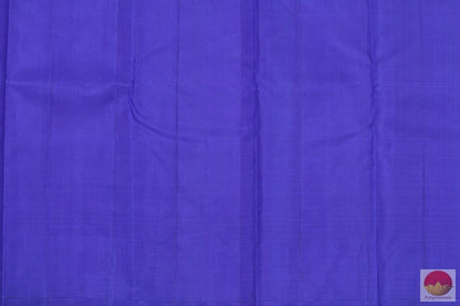 Pink & Blue Borderless Kanchipuram Silk Saree Handwoven Pure Silk Pure Zari For Festive WearPV G 4109 - Silk Sari - Panjavarnam