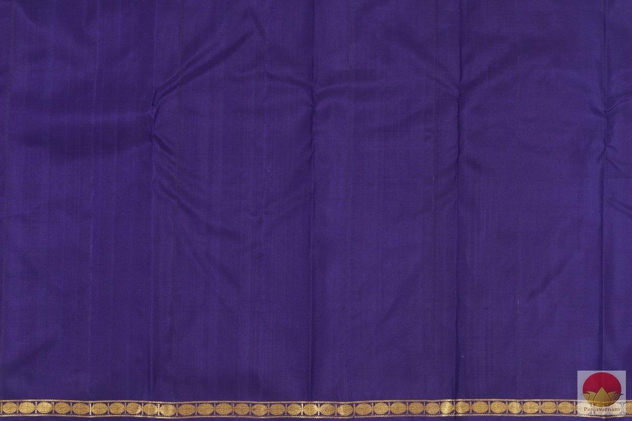 Pink & Blue - Kanchipuram Silk Saree - Handwoven Pure Silk - Pure Zari - PV G 4114 - Archives - Silk Sari - Panjavarnam