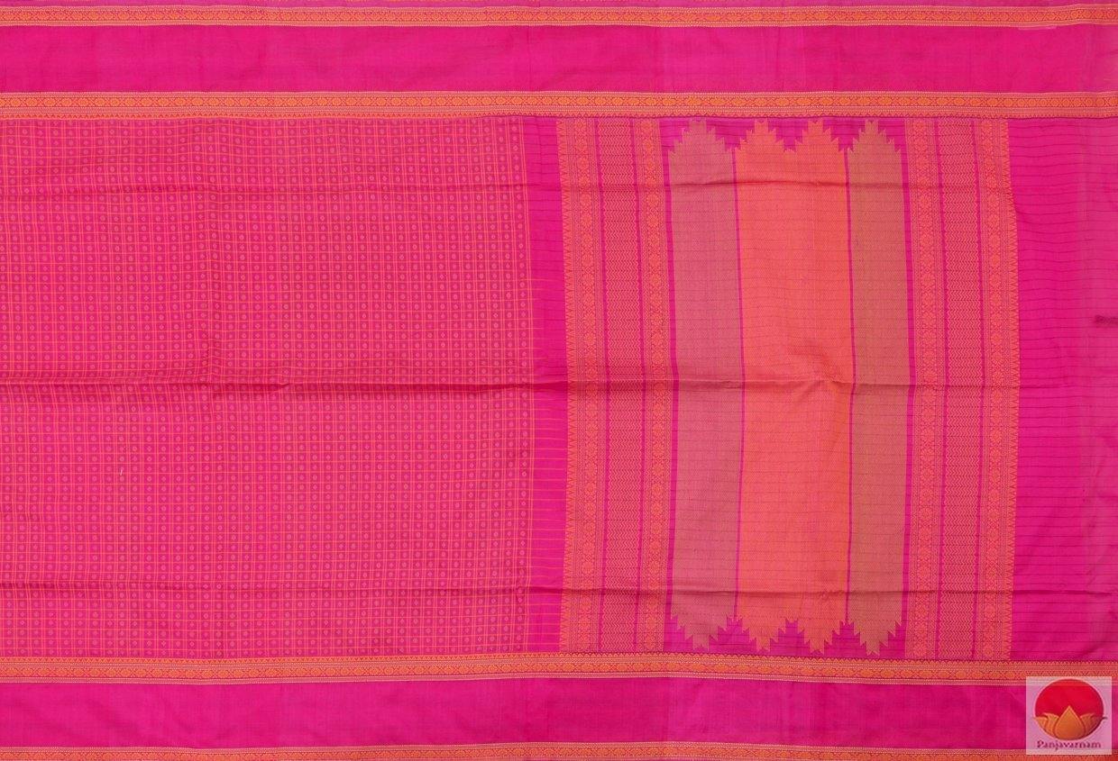 Pink & Mustard - Ayiram Butta - Handwoven Silk Cotton Saree - PSC 216 Archives - Silk Cotton - Panjavarnam