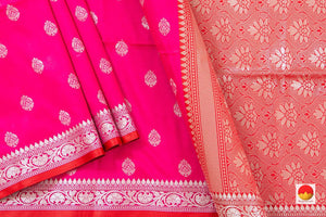 Pink And Peach Banarasi Silk Saree Handwoven Pure Silk - PB 280 - Banarasi Silk - Panjavarnam PB 280