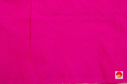 Pink Banarasi Silk Saree With Silver Zari Pure Silk PB KO 103 - Silk Sari - Panjavarnam PB KO 103