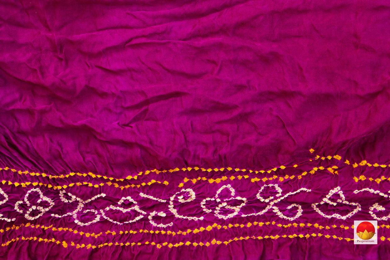 Pink Gharchola Bandhani Silk Saree Handwoven Pure Silk PV KO 140 - Bandhani Silk - Panjavarnam