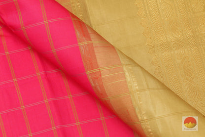 Pink Handwoven Kanjivaram Saree Pure Silk Pure Zari For Party Wear PV VL 38 - Silk Sari - Panjavarnam