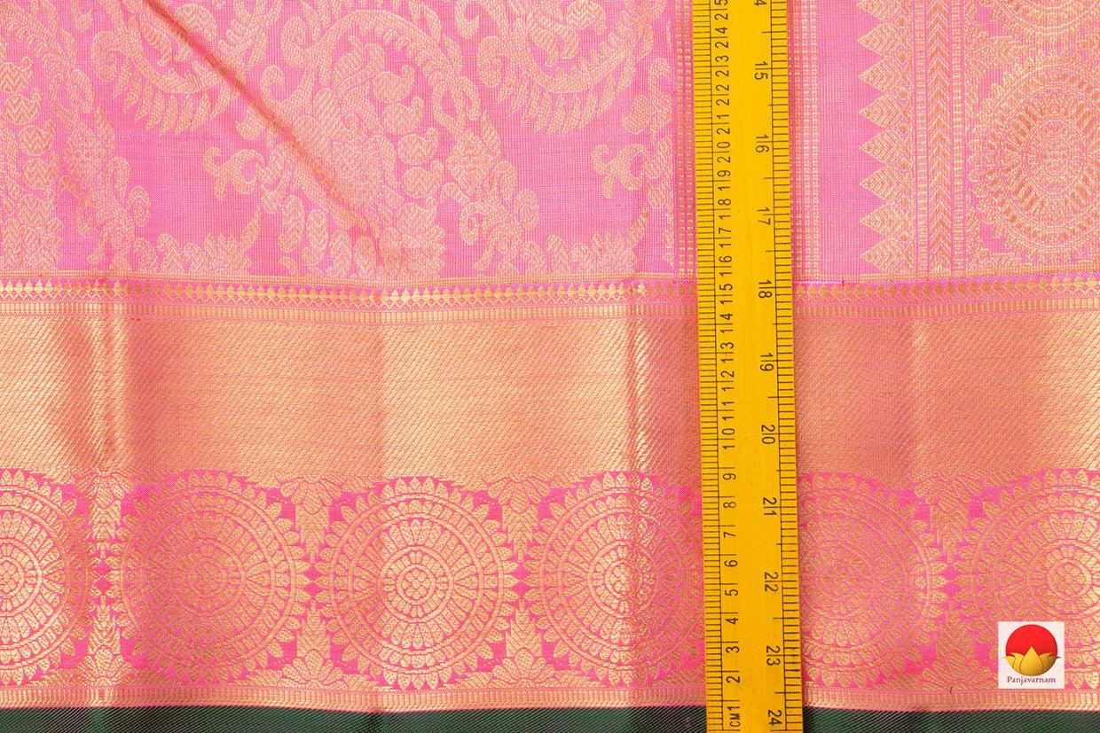 Pink Kanchipuram Tissue Silk Saree Handwoven Pure Silk Pure Zari For Party Wear PV NYC 469 - Silk Sari - Panjavarnam PV NYC 469