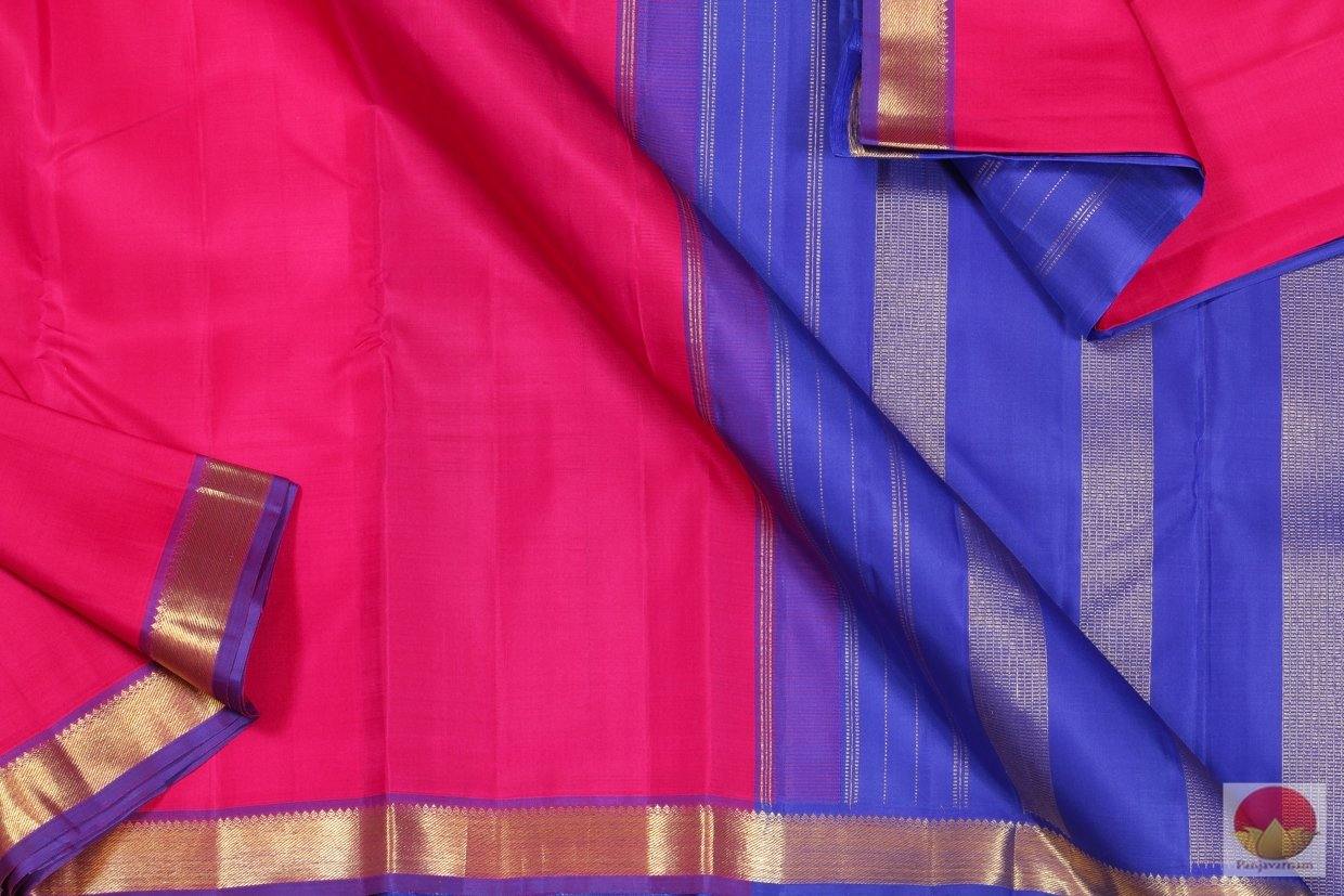 Pink Light Weight Handwoven Pure Silk Kanjivaram Saree Pure Zari For Festive Wear PV SVS 11352 - Silk Sari - Panjavarnam SVS 11352