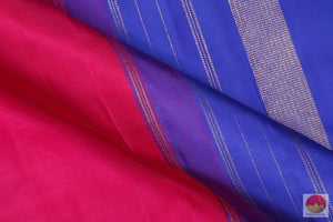 Pink Light Weight Handwoven Pure Silk Kanjivaram Saree Pure Zari For Festive Wear PV SVS 11352 - Silk Sari - Panjavarnam SVS 11352