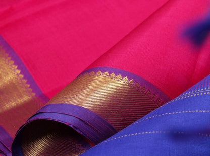 Pink Light Weight Handwoven Pure Silk Kanjivaram Saree Pure Zari For Festive Wear PV SVS 11352 - Silk Sari - Panjavarnam SVS 11352