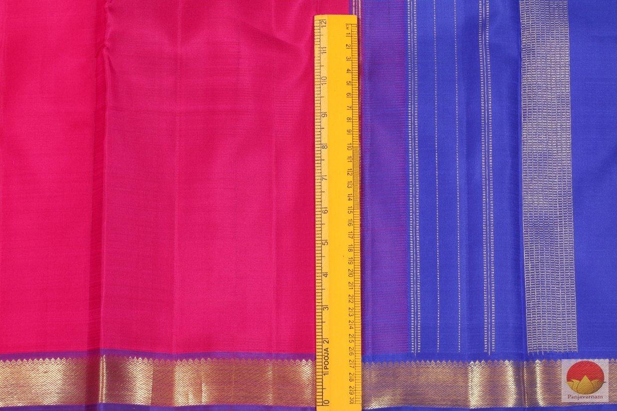 Pink Light Weight Handwoven Pure Silk Kanjivaram Saree Pure Zari For Festive Wear PV SVS 11352 - Silk Sari - Panjavarnam SVS 11352