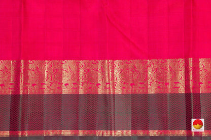 Pink Zari Butta Kanchipuram Silk Saree Handwoven Pure Silk Pure Zari For Wedding Wear PV NYC 258 - Silk Sari - Panjavarnam PV NYC 258