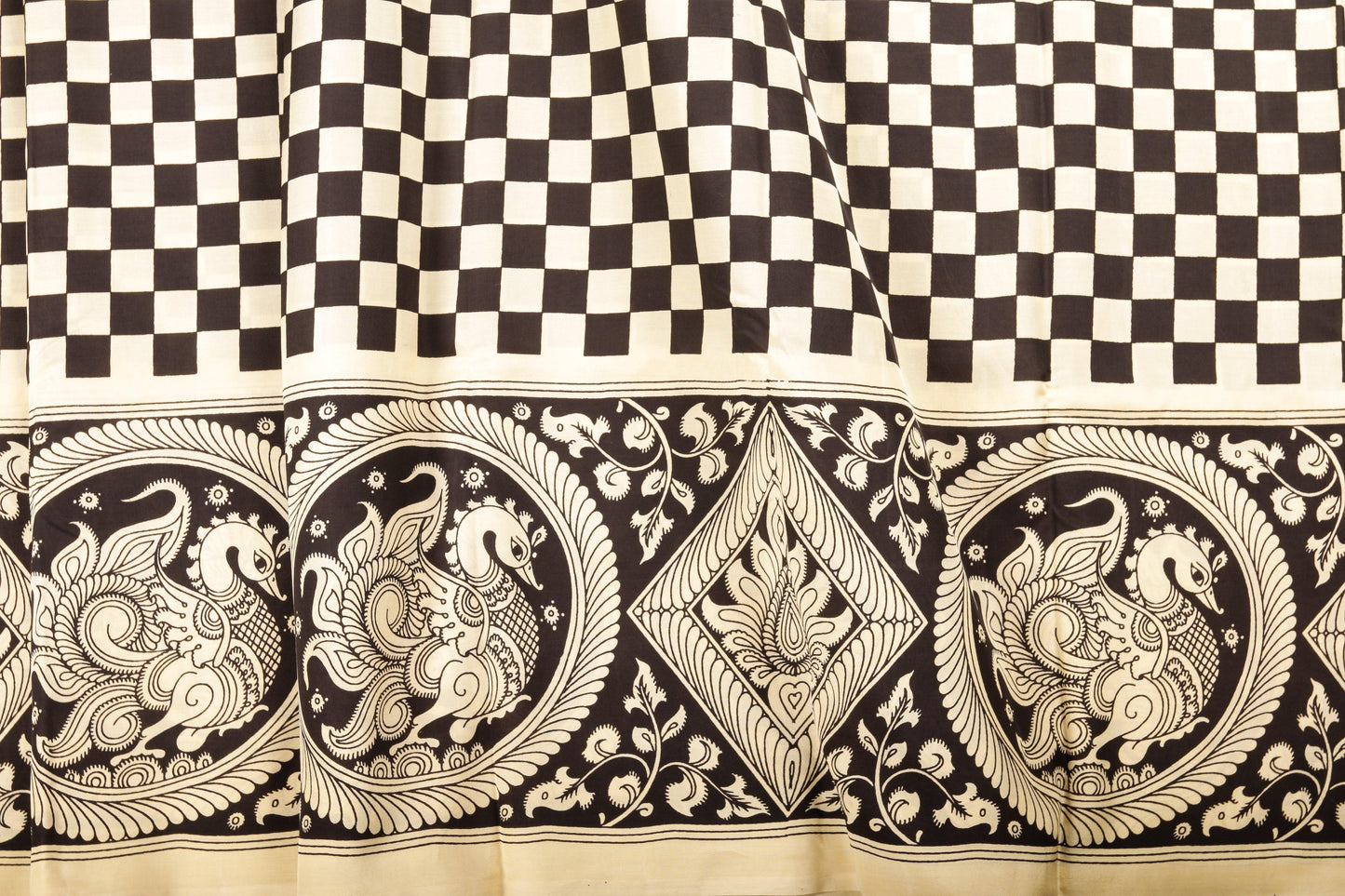 PK-03 Panjavarnam Kalamkari Silk Saree - Kalamkari Silk - Panjavarnam sari