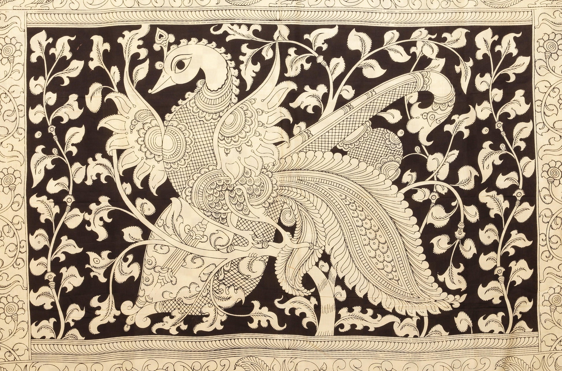 PK-03 Panjavarnam Kalamkari Silk Saree - Kalamkari Silk - Panjavarnam sari