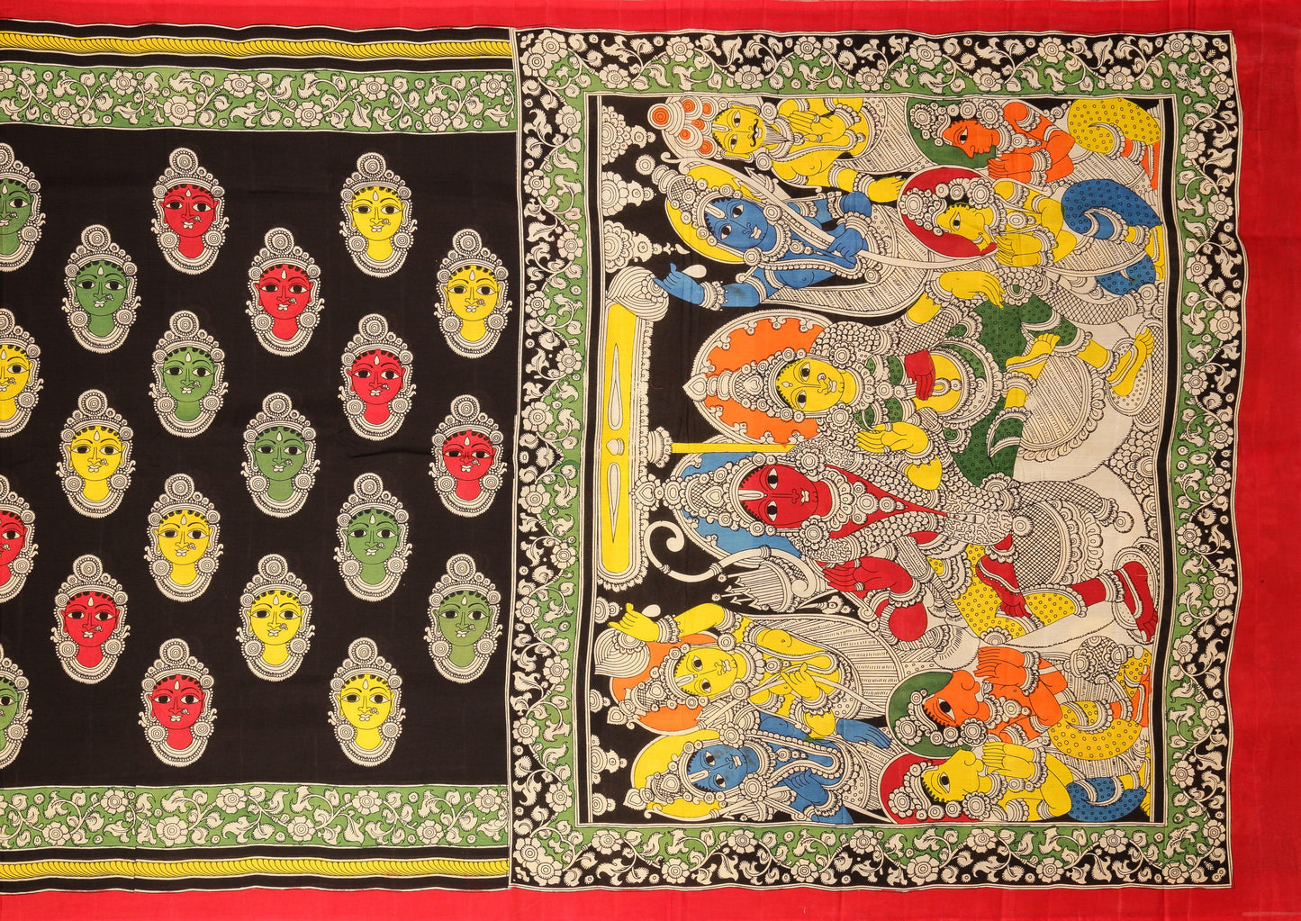 PK-15 Panjavarnam Kalamkari Silk Saree - Kalamkari Silk - Panjavarnam sari