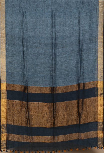 PL-08 Panjavarnam Linen Sari - Linen Sari - Panjavarnam sari