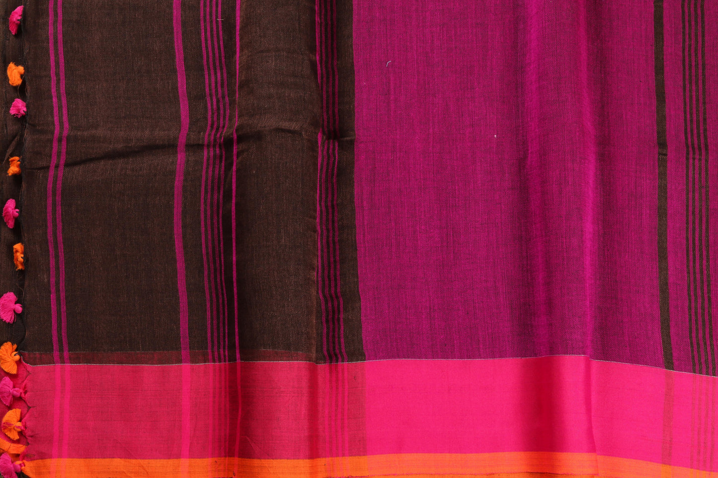 PL-10 Panjavarnam Linen Sari - Linen Sari - Panjavarnam sari