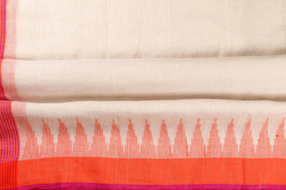 PL-16 Panjavarnam Linen Sari - Linen Sari - Panjavarnam sari