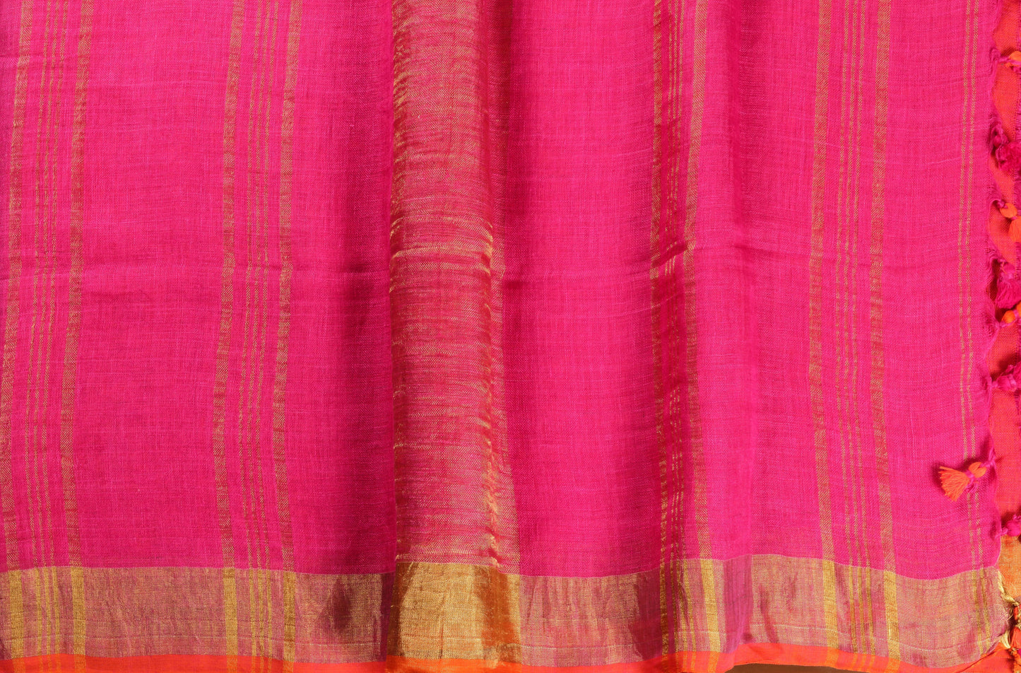 PL-23 Panjavarnam Linen Sari - Linen Sari - Panjavarnam sari