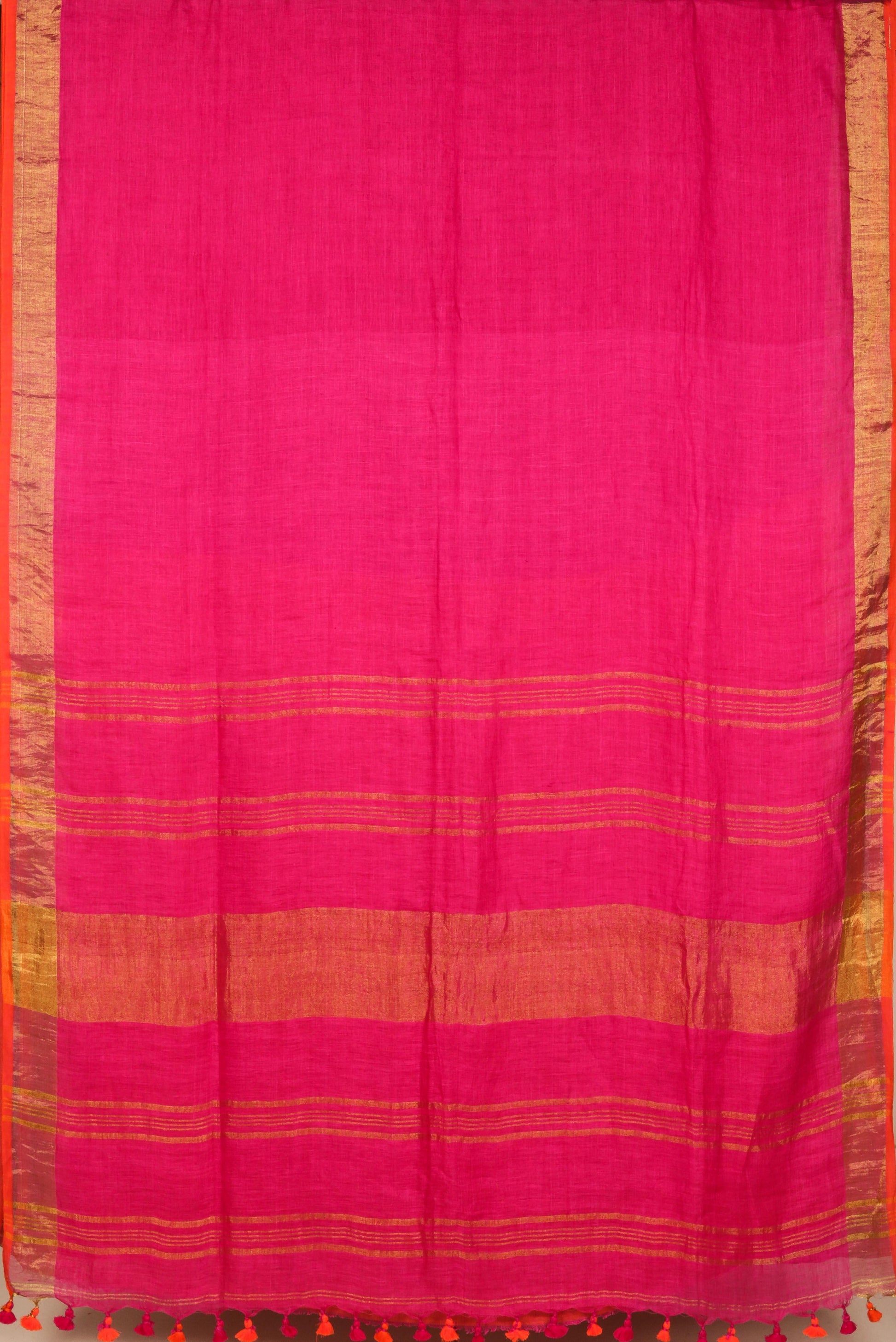 PL-23 Panjavarnam Linen Sari - Linen Sari - Panjavarnam sari