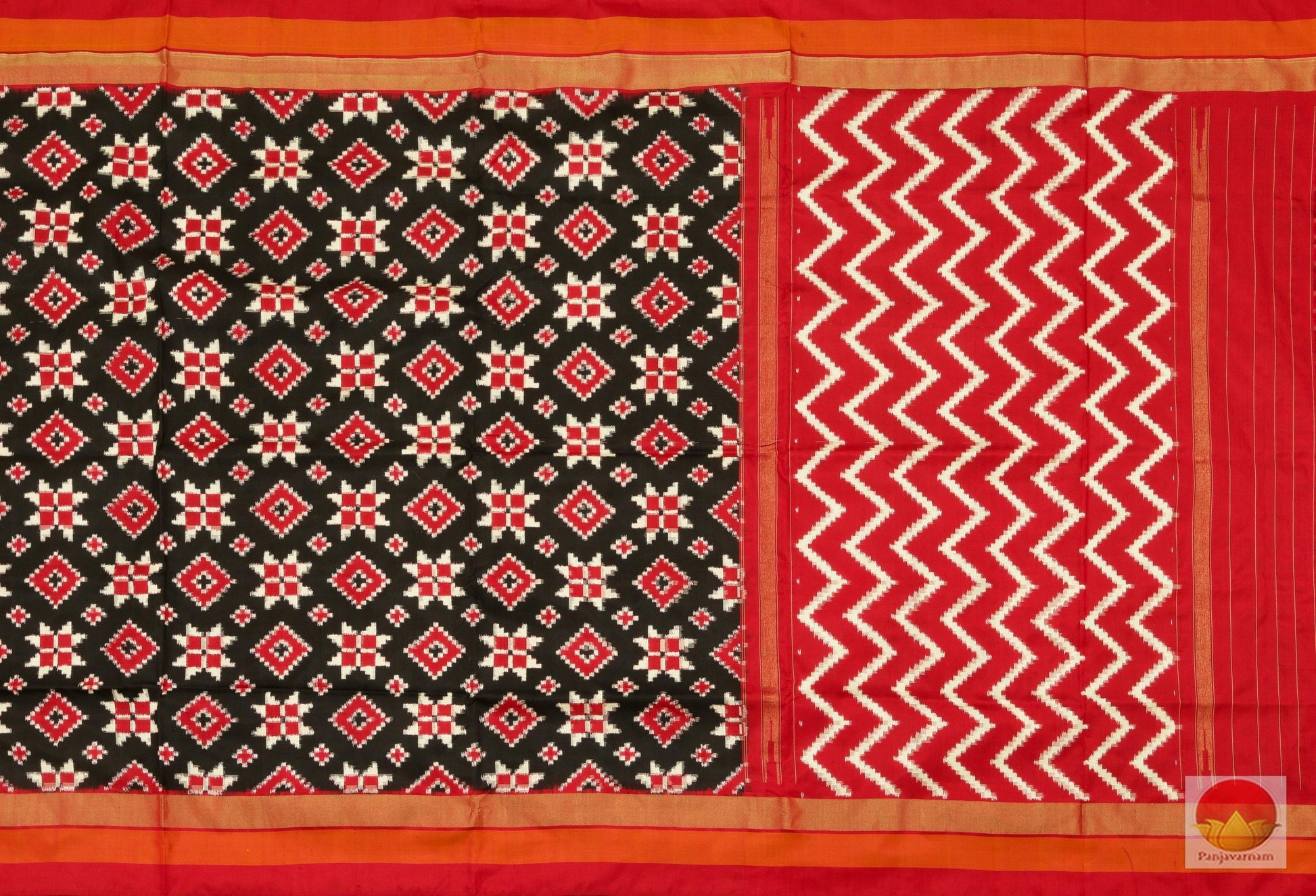 Pochampally - Double Ikkat - Handwoven Pure Silk - PIK 108-9 Archives - Pochampally Silk - Panjavarnam