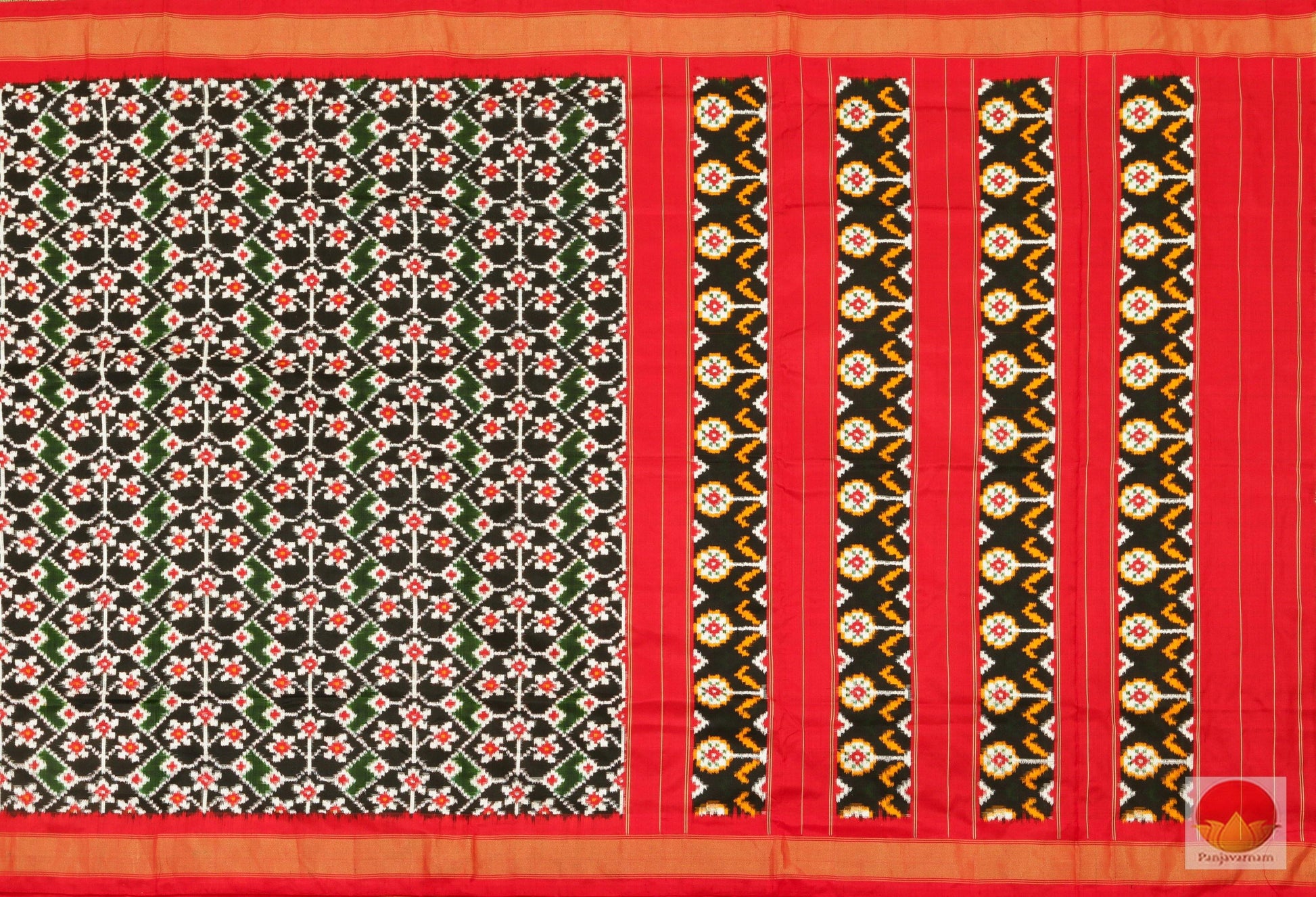Pochampally - Double Ikkat - Handwoven Pure Silk - PIK 109-10 Archives - Pochampally Silk - Panjavarnam