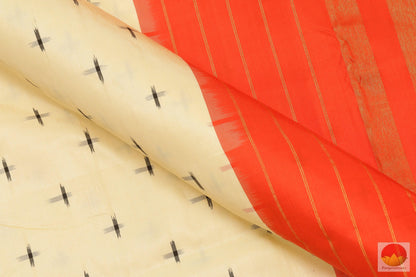 Pochampally - Double Ikkat - Handwoven Pure Silk - PIK 11 - 1 - Archives - Pochampally Silk - Panjavarnam