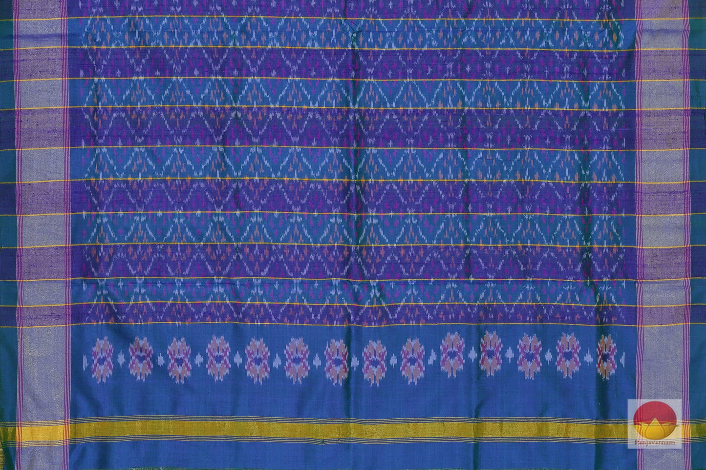 Pochampally - Ikkat - Pure Silk - Dupatta - PVD 101 - Dupattas - Panjavarnam
