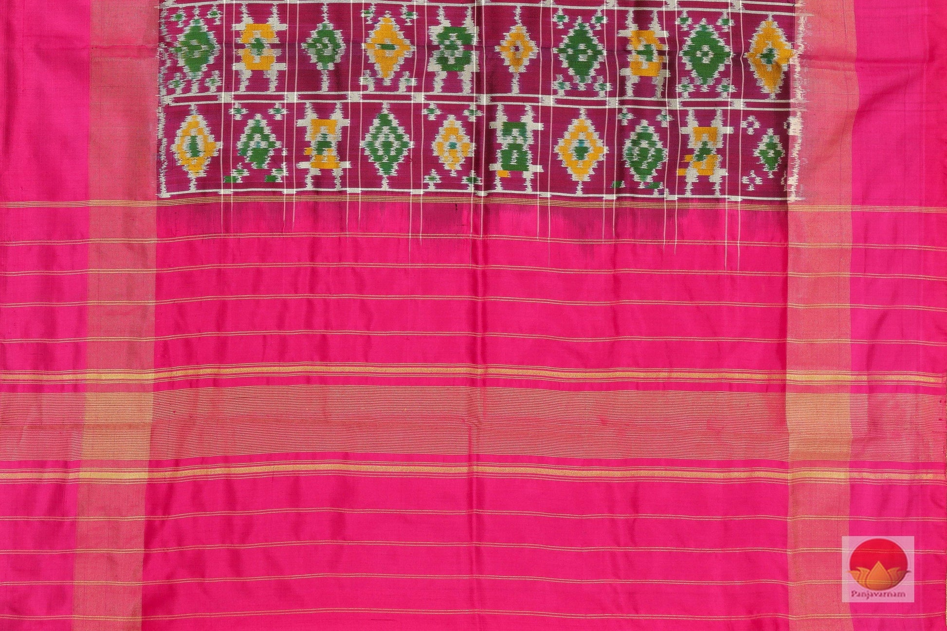 Pochampally - Ikkat - Pure Silk - Dupatta - PVD 106 - Dupattas - Panjavarnam