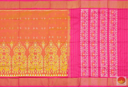 Pochampally Ikkat Saree - Handwoven Pure Silk - PIK 100 - 3 - Archives - Pochampally Silk - Panjavarnam