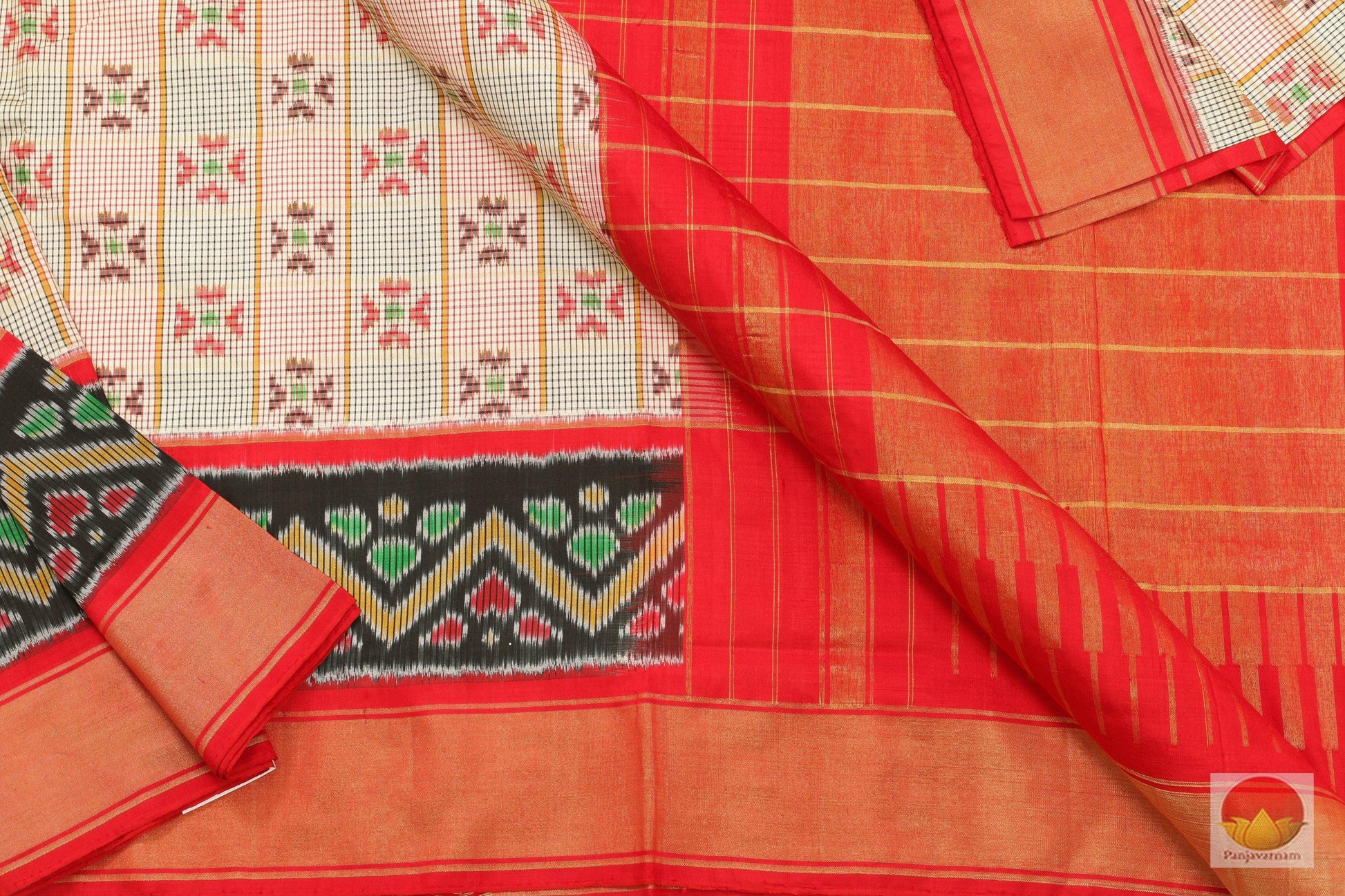 Pochampally Ikkat Saree - Handwoven Pure Silk - PIK 103 - 4 Archives - Pochampally Silk - Panjavarnam