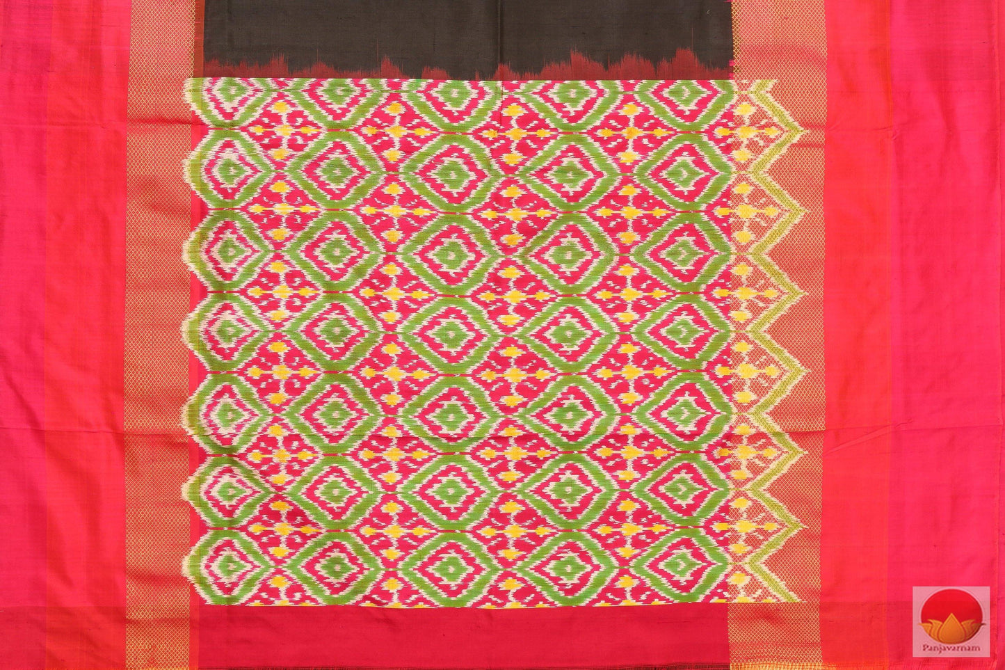 Pochampally Ikkat Saree - Pure Silk Handwoven Saree -PIK 4 - 4 - Archives - Pochampally Silk - Panjavarnam