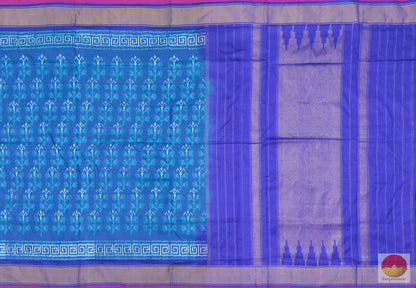 Pochampally Ikkat Saree - Pure Silk Handwoven Saree - PIK 41 - 5 Archives - Pochampally Silk - Panjavarnam