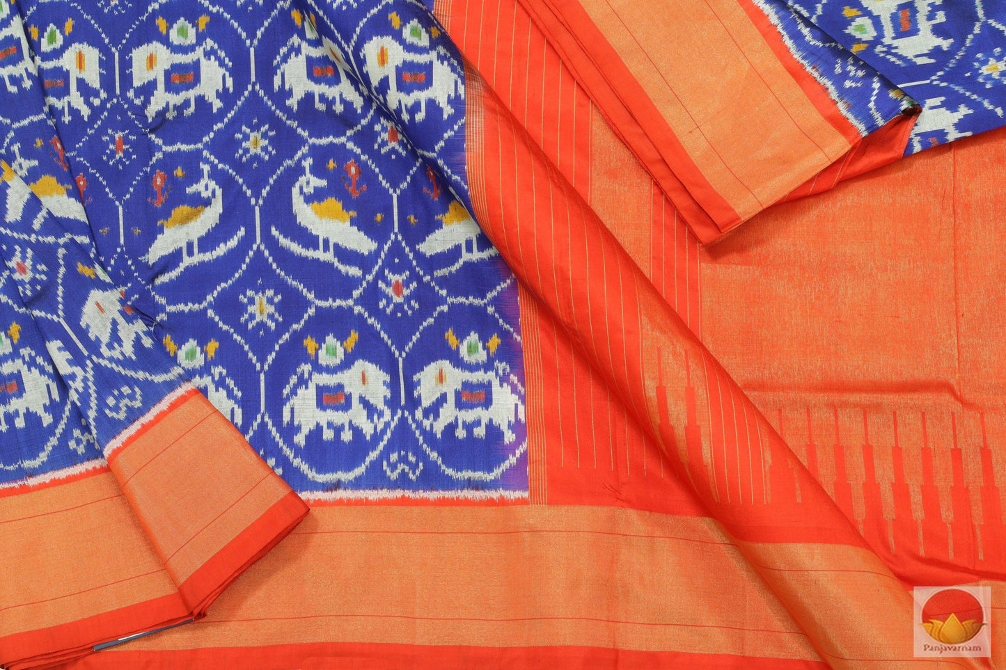 Pochampally Ikkat Saree - Pure Silk Handwoven Saree - PIK 44 - 5 Archives - Pochampally Silk - Panjavarnam