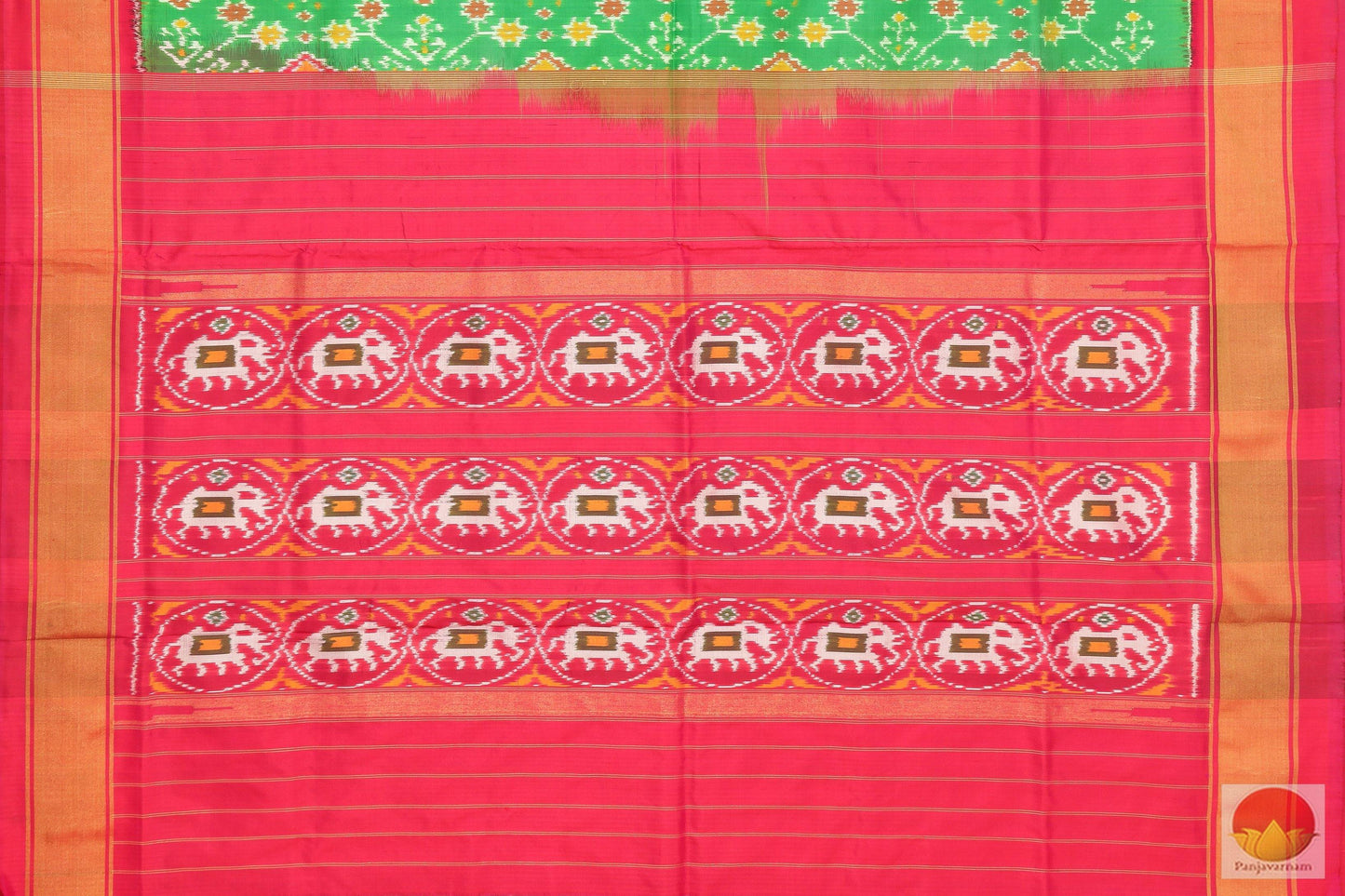 Pochampally Ikkat Saree - Pure Silk Handwoven Saree - PIK 54 - 6 Archives - Pochampally Silk - Panjavarnam