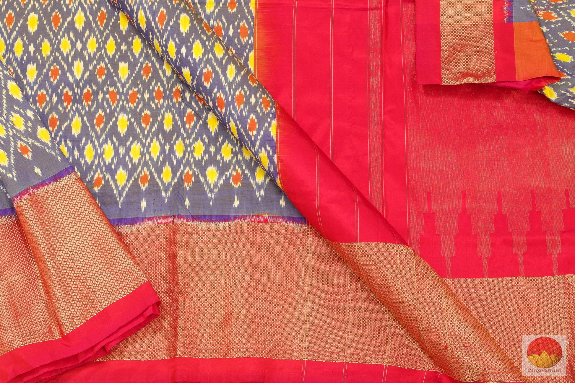 Pochampally Ikkat Saree - Pure Silk Handwoven Saree - PIK 56 - 7 Archives - Pochampally Silk - Panjavarnam