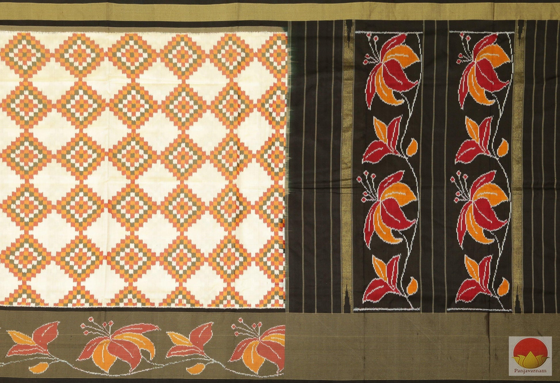 Pochampally Ikkat Saree - Pure Silk Handwoven Saree - Tissue Zari - PIK 1 - 10 Archives - Pochampally Silk - Panjavarnam