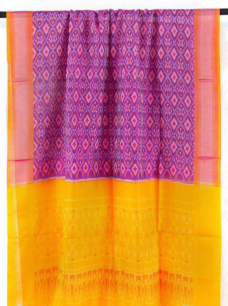 Pochampally - Ikkat Silk - Dupatta - PVD 1045 - Dupattas - Panjavarnam