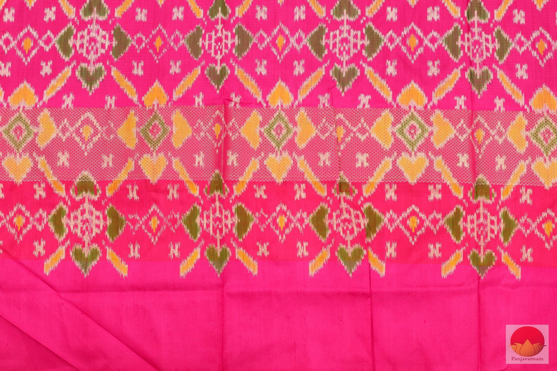 Pochampally Ikkat Saree - Pure Silk Handwoven Saree - PIK 5 - 4 Archives - Pochampally Silk - Panjavarnam