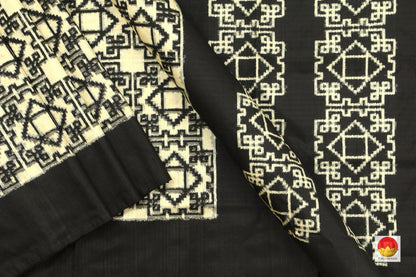 Pochampally Silk Saree - Double Ikat - Handwoven Pure Silk - PIK 263 - 8 - Pochampally Silk - Panjavarnam