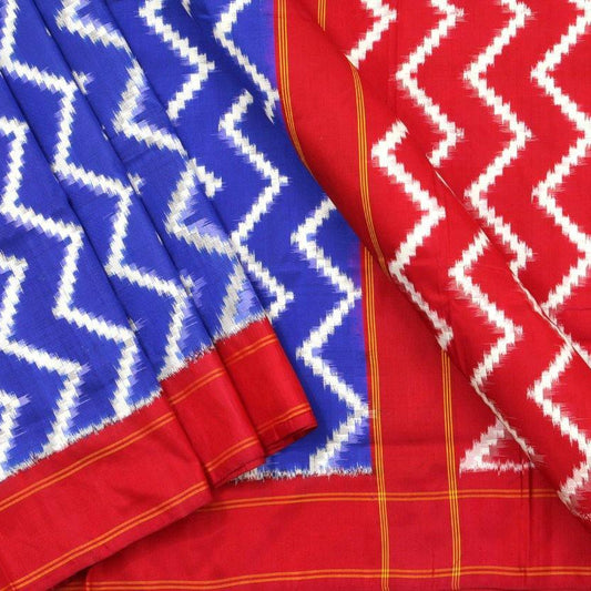 Pochampally Silk Saree - Ikat - Handwoven Pure Silk - PIK 260 - 6 - Pochampally Silk - Panjavarnam PIK 260 -6