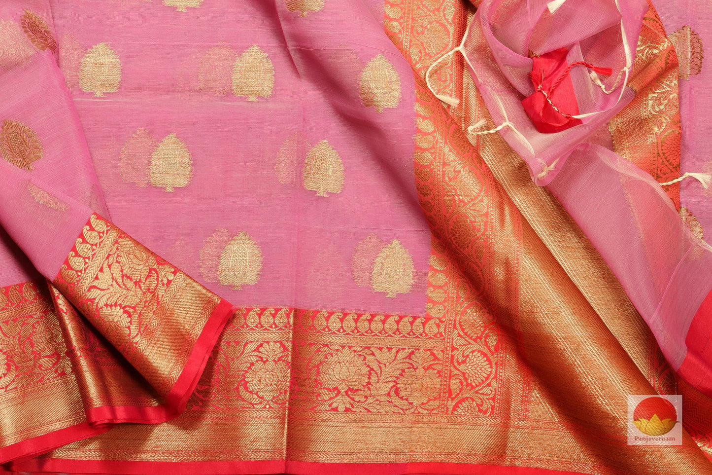 Premium Handwoven Banarasi SilkCotton Saree - PSC 365 - Silk Cotton - Panjavarnam