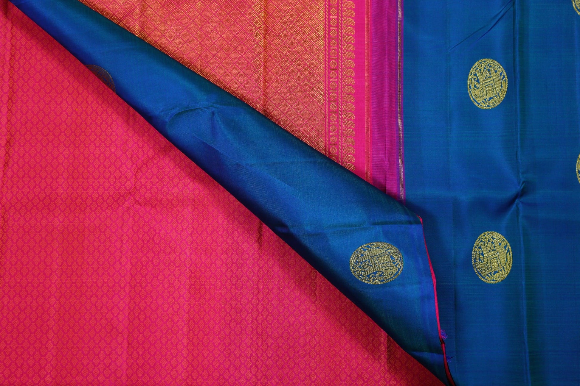 PVD-105 Panjavarnam Kanjivaram Silk Saree - Silk Sari - Panjavarnam