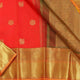 Red Jacquard Kanchipuram Silk Saree Handwoven Pure Silk Pure Zari For Wedding Wear PV G 4119