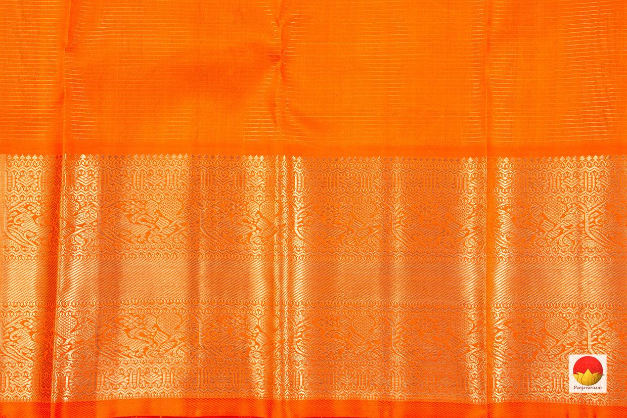 Red Kanchipuram Silk Saree Handwoven Silk Pure Zari For Wedding Wear PV NYC 343 - Silk Sari - Panjavarnam