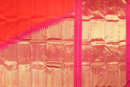Rising Border Handwoven Pure Silk Kanjivaram Saree - Pure Zari - PA 116 Archives - Silk Sari - Panjavarnam