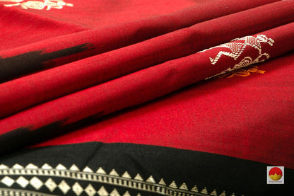 Sambalpuri Silk Saree - Handwoven Pure Silk - No Zari - PV MR 03 - Sambalpuri Silk - Panjavarnam
