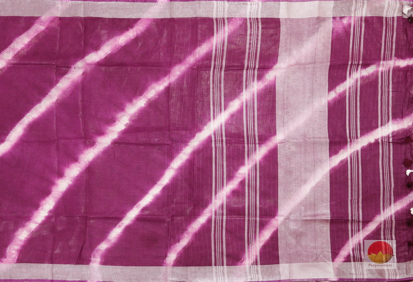 Shibori Handwoven Linen Saree - PL 224 Archives - Linen Sari - Panjavarnam